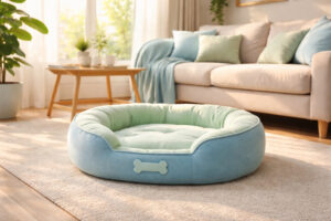 Sala de estar limpa e segura após controle de pulgas e carrapatos.